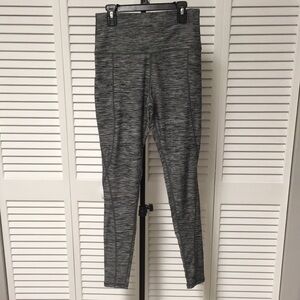 Black and Grey Striped Leggings (S)